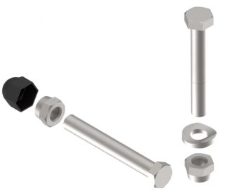Screw set for ball coupling - 208094.001 - Drawball couplings