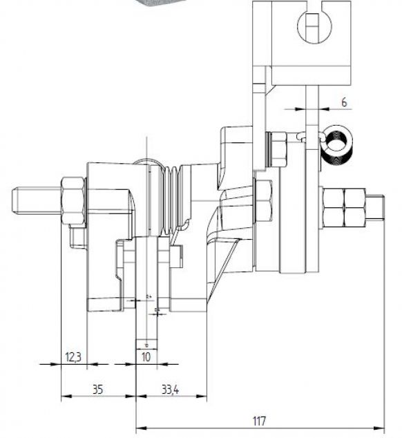 Mechanical sliding calliper brake - 106770.02 - Industrial brakes