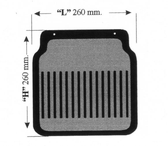 Mud flaps for car trailers - 400086.085 - Mud flap