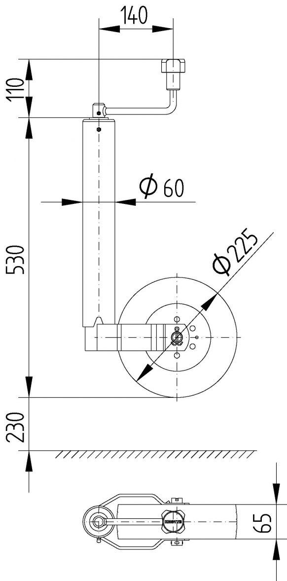Support wheel TK60 - 400284.001 - Support wheels