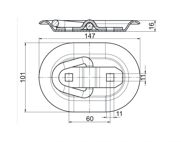 Lashing eye - 401812.001 - Fastening anchor