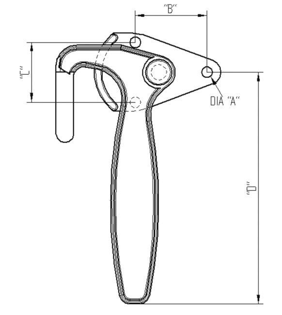 Angled closure - 402150.001 - Closures