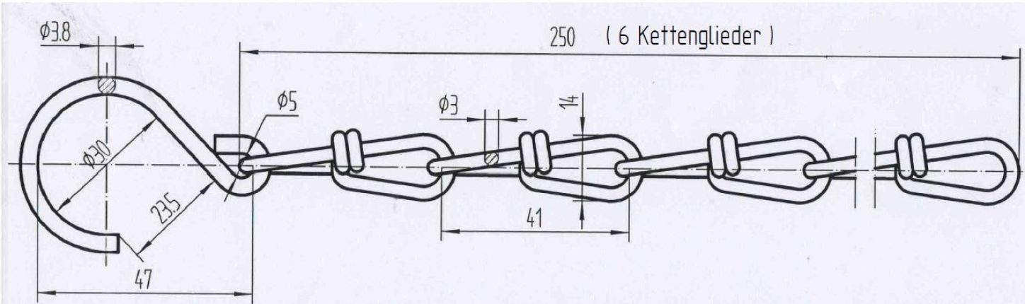 Securing chain - 402187.001 - Closures