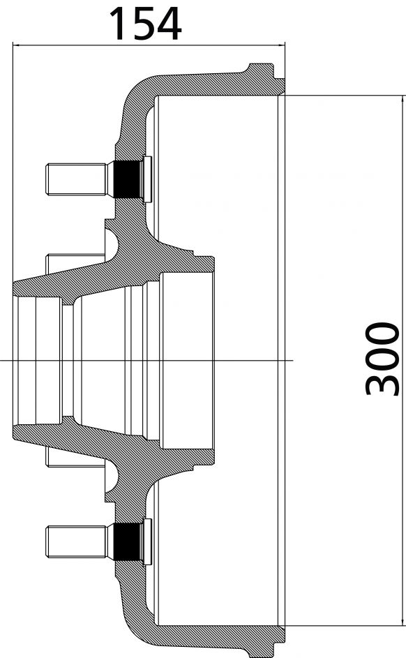 Brake hub 300 - 403964P002 - Brake hub