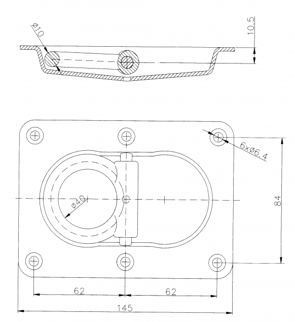 Lashing eye without spring - 404277.001 - Fastening anchor