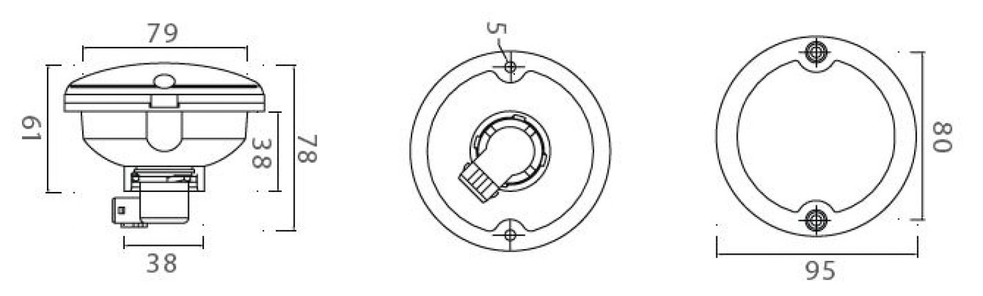 Roundpoint / clear glass optics - 406743.001 - Rear lights