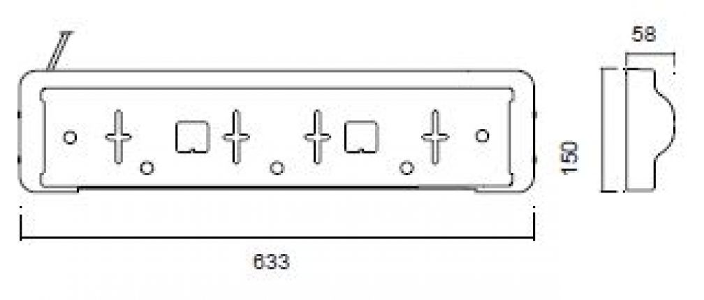 License plate holder LED - 407574.001 - License plate lights