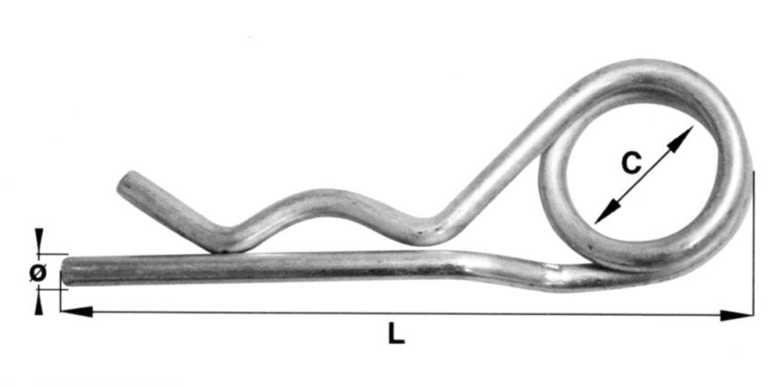 Spring plug - 407809.001 - Linch pins / spring cotter pins