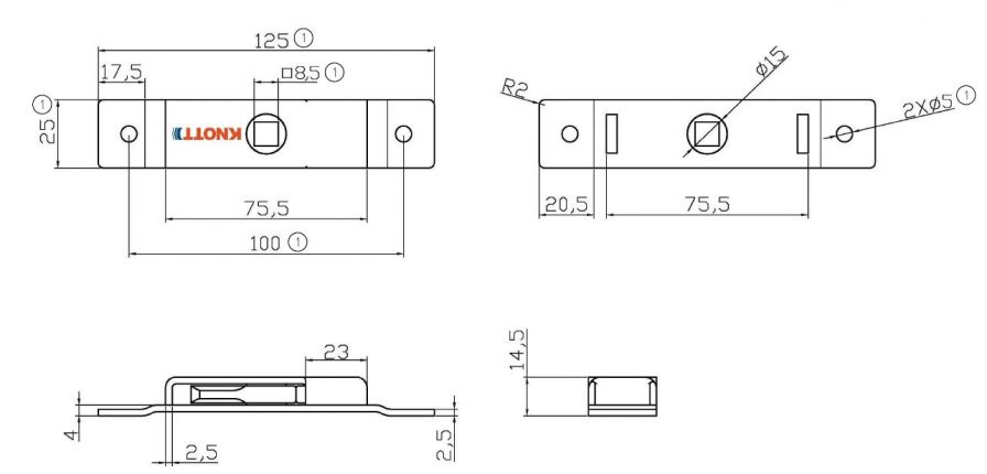 Budget lock stainless steel - 408058.001 - Latches / Accessories