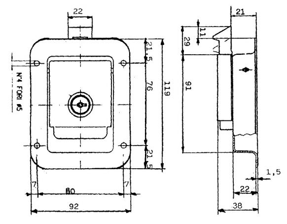 Case lock - 408061.001 - Latches / Accessories