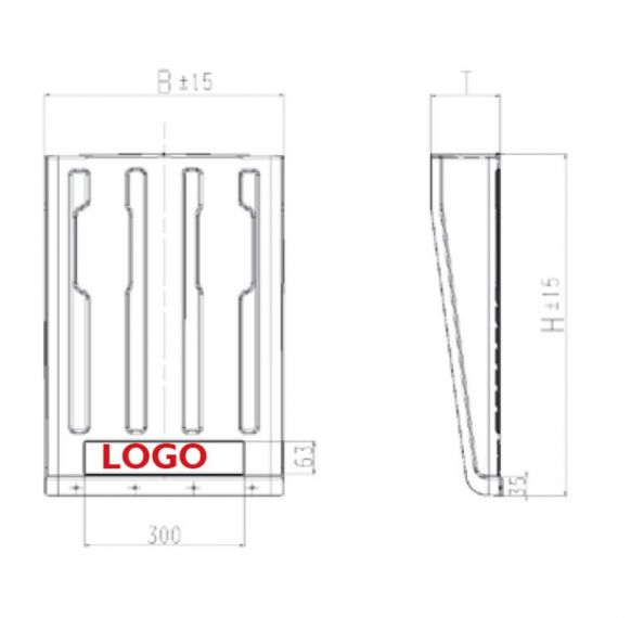 Truck- mudguard apron SG