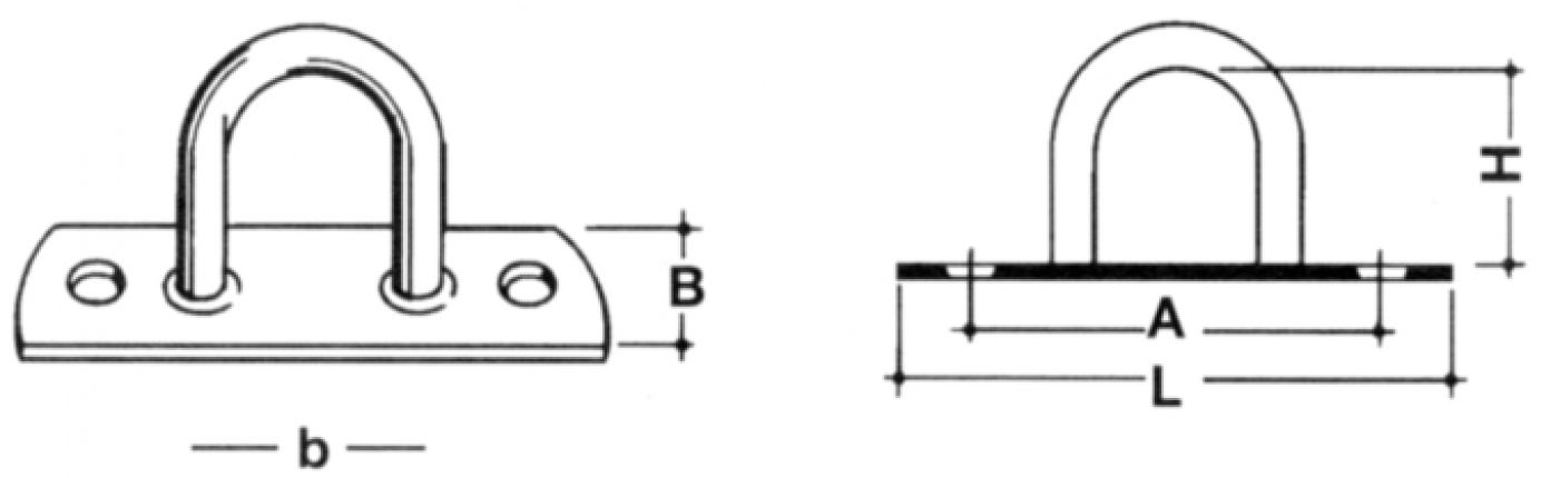U-bolt clamp - 409893.001 - Tarpaulin securing