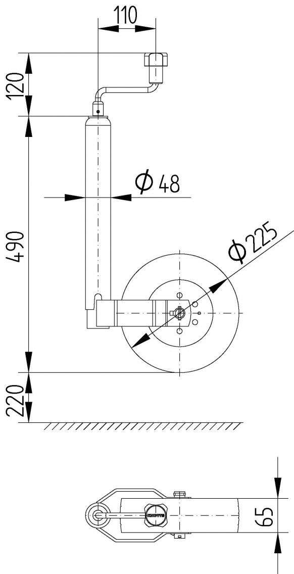 Support wheel TK48 - 411402.001 - Support wheels