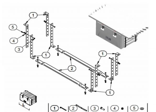 Bracket set - 411996.002 - Storage boxes