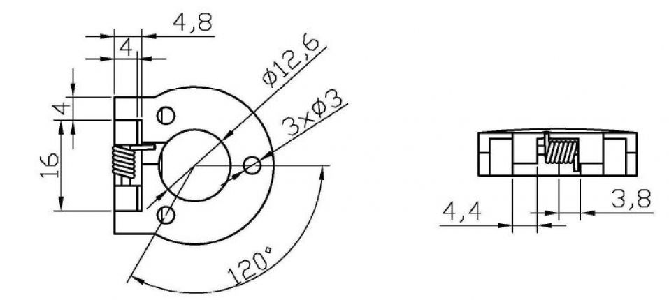 Snap covers lid for budget lock - 412947.001 - Latches / Accessories