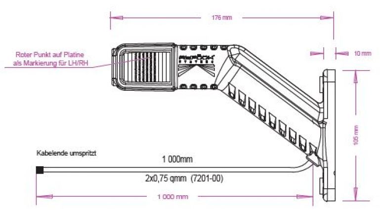 Superpoint 4 LED 12V/24V - 415810.001 - Clearance lights