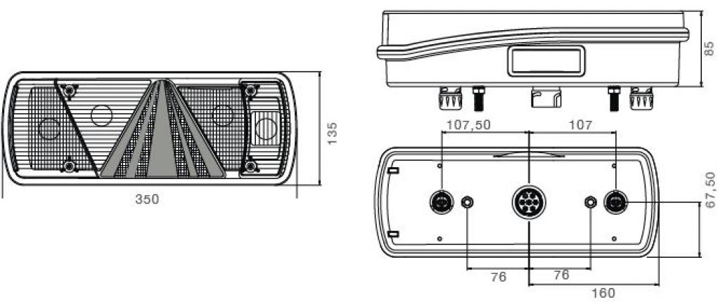 Ecopoint 2 with triangle - 416480.001 - Rear lights