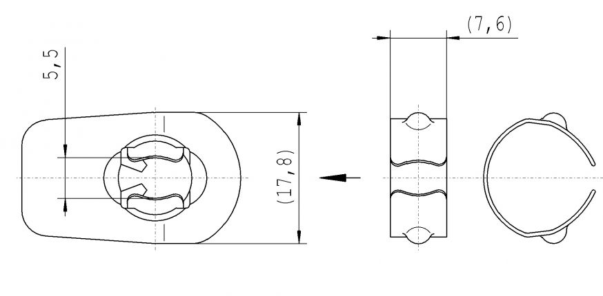 Ball socket - 416900.001 - Gas spring strut accessories