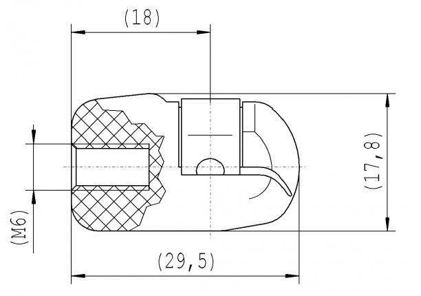 Ball socket - 416900.001 - Gas spring strut accessories