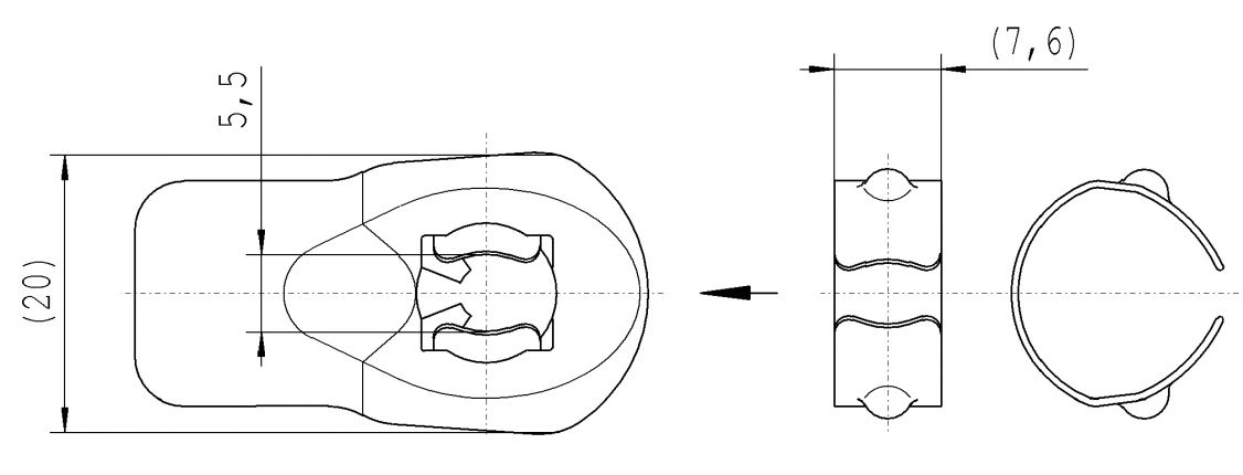 Ball socket - 416902.001 - Gas spring strut accessories