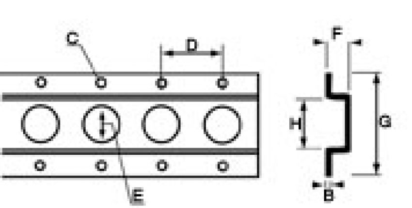 Round hole- anchor rail - 416939.001 - Fastening anchor