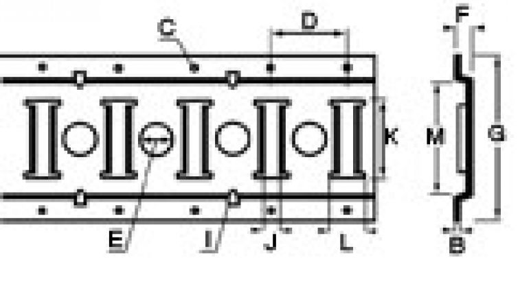 Slit hole-anchor rail - 416942.001 - Fastening anchor