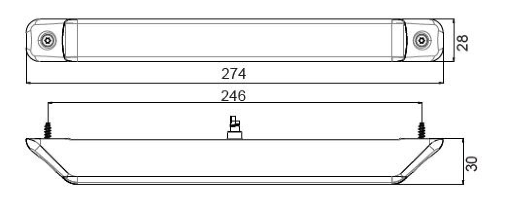 Linepoint 2 LED 12V/24V - 417197.001 - Rear lights