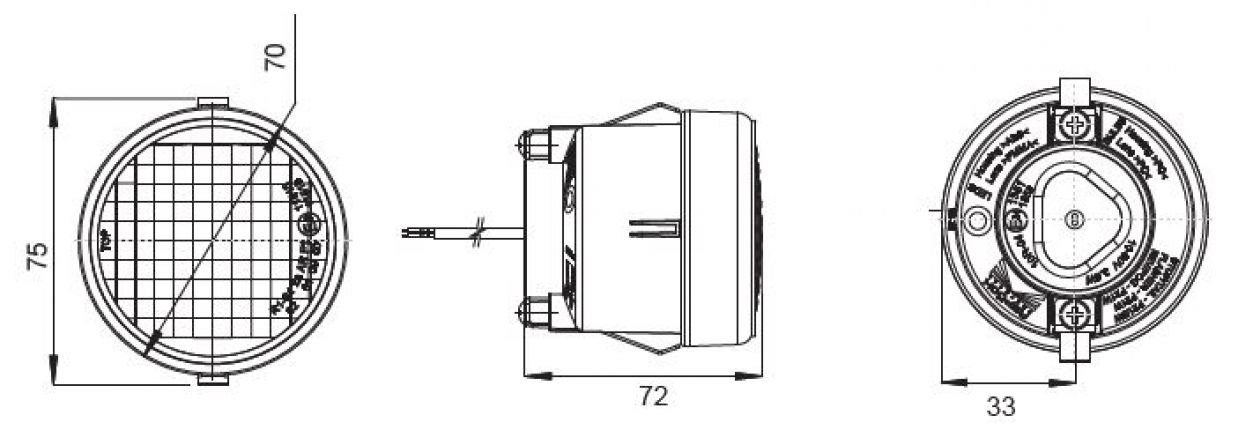 Roundpoint 2 LED 12V/24V - 417279.001 - Rear lights