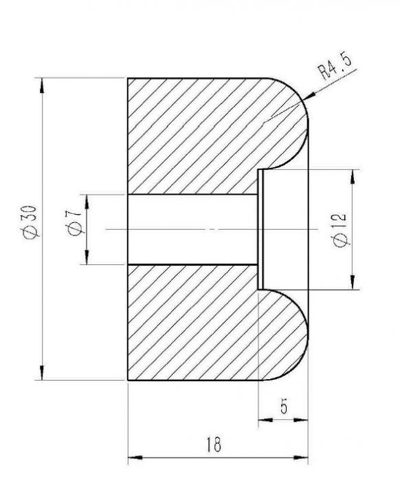 Rubber buffer - 419736.001 - Rubber buffer