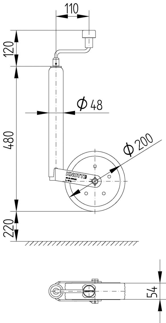Support wheel TK48 - 419913.001 - Support wheels