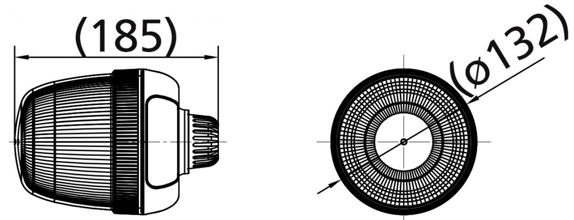 Rotating beacon LED high - 421447.001 - Flashing beacons