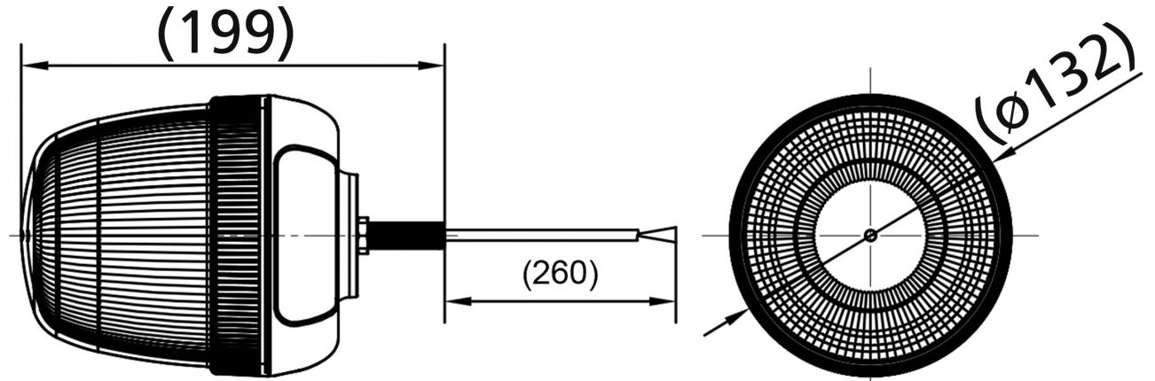 Rotating beacon LED high - 421450.001 - Flashing beacons