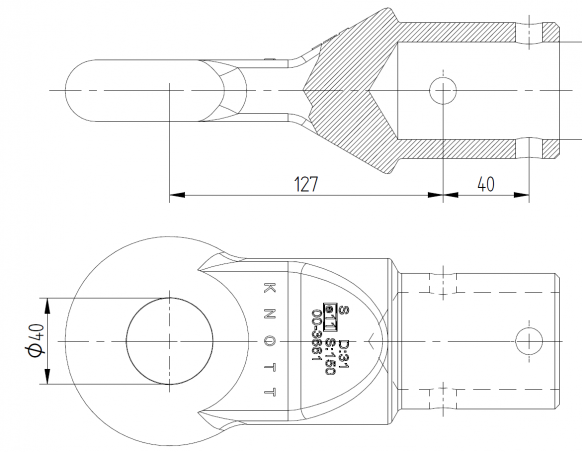 Drawbar eyes "Englisch"