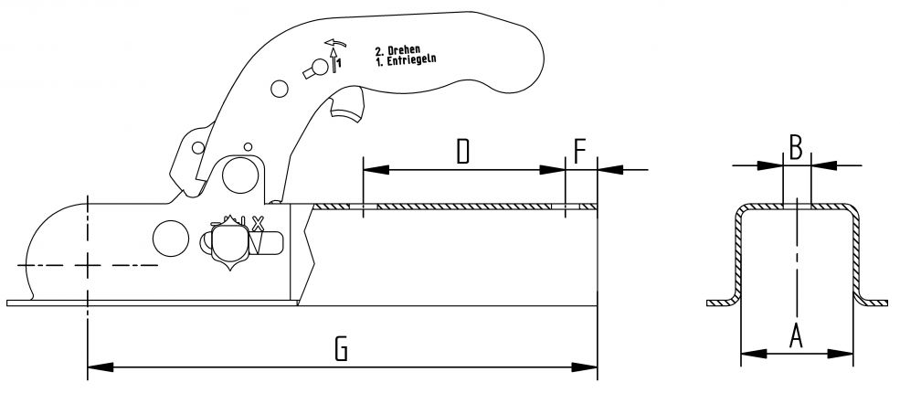 Coupling head - 6E0081.045 - Drawball couplings