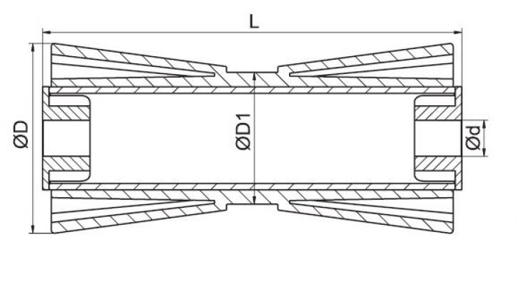5" keel rolls - 6X1064.039 - Boat trailer