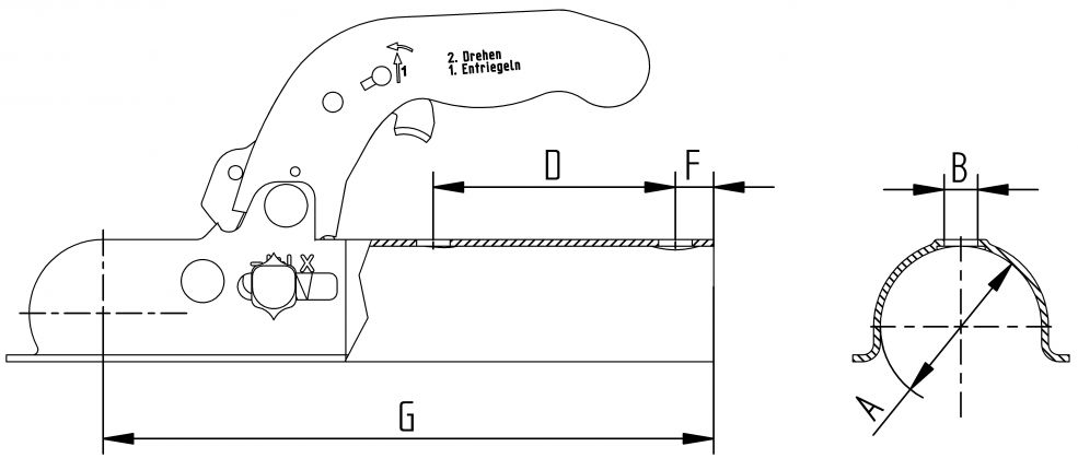 Coupling head - 8802479X - Drawball couplings
